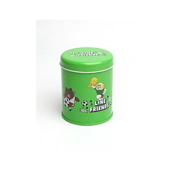 LINE世界足球紀念鐵罐 綠色款