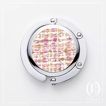 OPUS 隨身包包掛鉤 -格紋系列- 粉紅軟呢