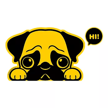 【DOUBLE Q】萌犬出沒療癒無敵貼-巴哥犬