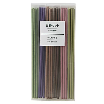 [MUJI 無印良品]線香組(綜合香味)/長型.6種×8支