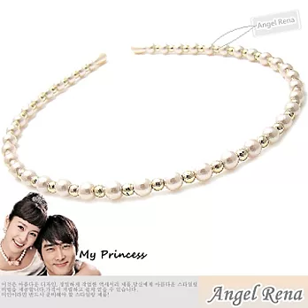 【Angel Rena】韓劇我的公主˙金泰希珍珠髮箍(米白)