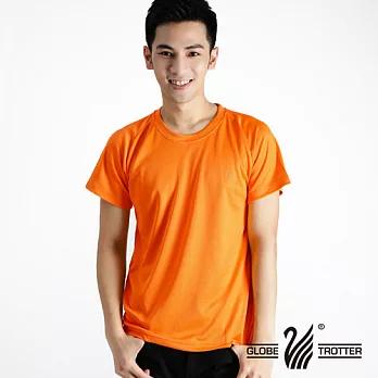 《遊遍天下》中性款100%MIT 圓領吸濕排汗機能衫(S0702)L橙色