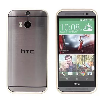 【BIEN】HTC One (M8) 炫彩流行兩件式金屬保護邊框 (金)