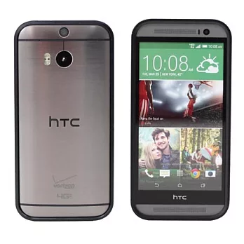 【BIEN】HTC One (M8) 炫彩流行兩件式金屬保護邊框 (黑)