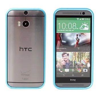 【BIEN】HTC One (M8) 炫彩流行兩件式金屬保護邊框 (藍)