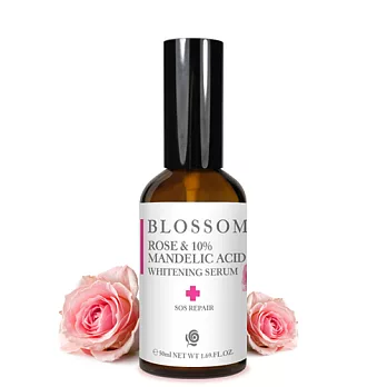 【BLOSSOM】SOS玫瑰杏仁酸10％煥膚淨白保濕急救露(50ML/瓶)