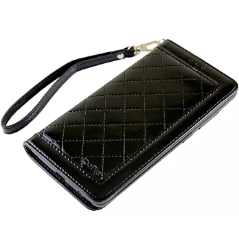 KooPin 紅米NOTE 隱磁系列 手提式菱格包時尚黑