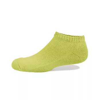 【 PuloG 】 純色純棉氣墊裸襪-草綠-M