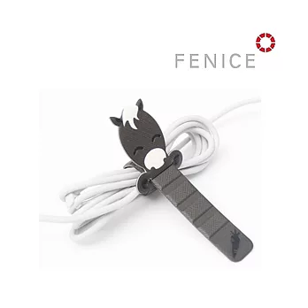 【FENICE】動物造型捲線器 - 收納小幫手灰色