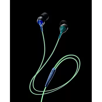 日本 TDK CLEF-BEAM 夜光耳道式耳機螢光藍