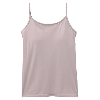 [MUJI 無印良品]女棉混彈性天竺無側縫有杯細肩帶S淡粉