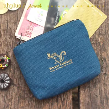 uhplus Forest Fantasy /奇幻森林小物包(松鼠藍)