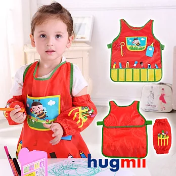 【Hugmii】童趣造型畫畫衣加袖套#蜜蜂