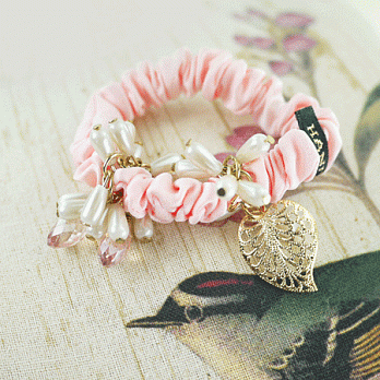 【PinkyPinky Boutique】維多利亞風珍珠仕女髮束(粉紅色)