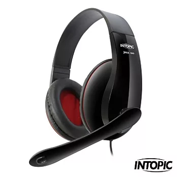 INTOPIC 廣鼎-全功能型高音質耳麥 JAZZ-660尊爵黑