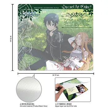 刀劍神域-滑鼠墊(MEMO)C款(桐+亞)