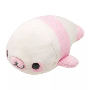San-X 小海豹元氣生活系列毛絨小公仔 (S)。 桃子小海豹