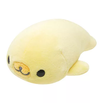 San-X 小海豹元氣生活系列毛絨小公仔 (S)。黃黃小海豹