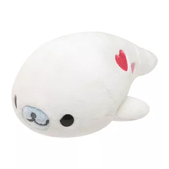 San-X 小海豹元氣生活系列毛絨小公仔 (S)。愛心小海豹