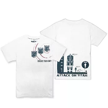 進擊的巨人-潮流T-shirt(可公開情報白)S白