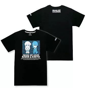 刀劍神域-潮流T-shirt(Q版)S黑