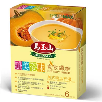 《馬玉山》食物纖維-美式南瓜杯湯(6入)