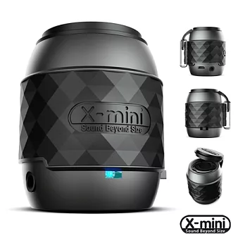 x-mini WE 藍牙NFC吊飾音箱喇叭質感黑