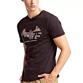 【CACO】華納蝙蝠俠(超人)75週年熱感應短T-男M黑