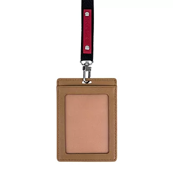 Mondaine 瑞士國鐵牛皮兩用識別證件夾- 卡其(咖啡)