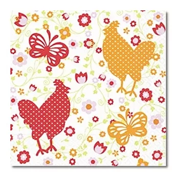 《Paper+Desing》餐巾紙- free-range chicken歡樂雞群