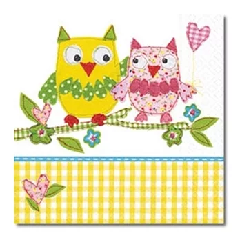 《Paper+Desing》餐巾紙-cute owls可愛的貓頭鷹