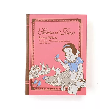 《sun-star》迪士尼復古玩心系列書型盒便條紙(白雪公主紅)