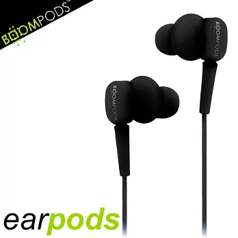 BOOMPODS earpods Android 入耳式單鍵線控耳機(膠黑)