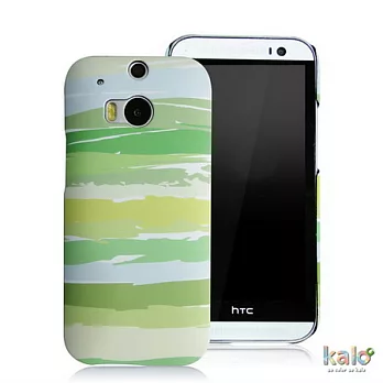 Kalo 卡樂創意 hTC One M8 彩繪風格保護殼-繽紛仲夏系列綠漾