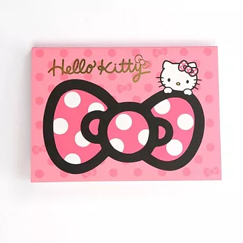 《Sanrio》HELLO KITTY緞帶文具系列A6便條本(粉)