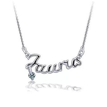 A+ accessories 十二星座 歐美款式字母墜鎖骨鍊 (金牛座)