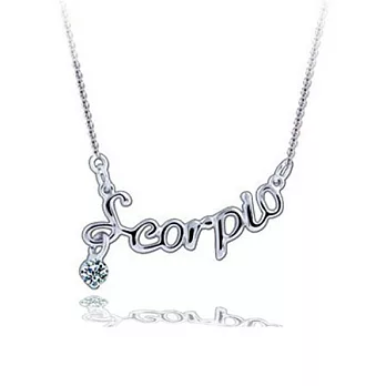 A+ accessories 十二星座 歐美款式字母墜鎖骨鍊 (天蠍座)
