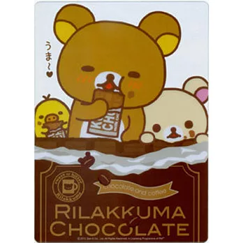 代理版 拉拉熊 透明墊板 巧克力