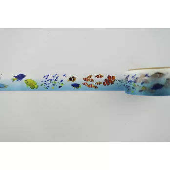 Round Top 和紙膠帶 Summer款熱帶魚
