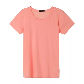 【CACO】Caco SURF-素面圓領短T-女M粉紅