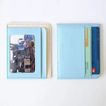 Smile好運票卡皮夾S-天空藍