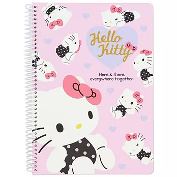 《Sanrio》HELLO KITTY可愛姿態系列A5線圈筆記本