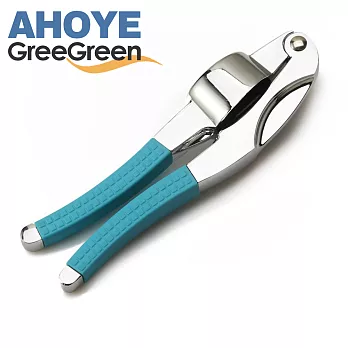 《GreeGreen》 豔彩省力壓蒜器藍色