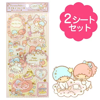 《Sanrio》雙星仙子自由裝飾貼紙組(一組2張入)