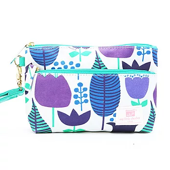 My little shoebox 雙層化妝包-鬱金香