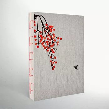 【染香系列】精裝裸背筆記本-詠風。A5(空白/橫線/格子)