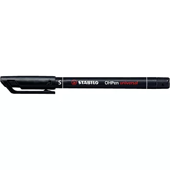 STABILO 德國天鵝牌 OHPen universal 永久性萬用油性筆(共3種尺寸 4種顏色可選)(S)0.4mm 黑