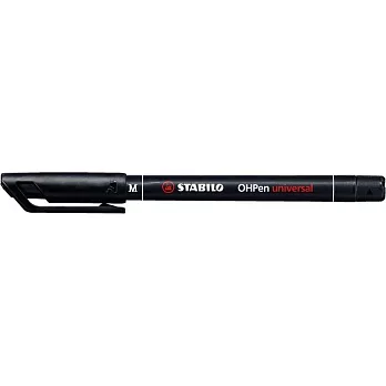 STABILO 德國天鵝牌 OHPen universal 永久性萬用油性筆(共3種尺寸 4種顏色可選)(M) 1mm 黑