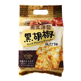 巧益養生薄鹽黑胡椒蘇打餅240g(全素)