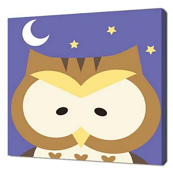 【Manto】動物系列．DIY數字油畫 - 貓頭鷹